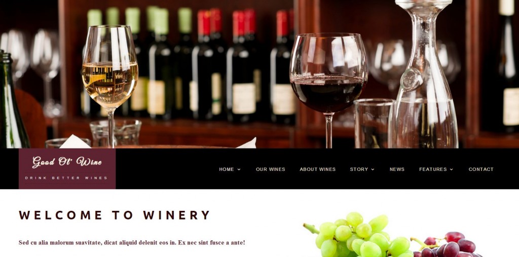 Good Ol` Wine - Wine & Winery WordPress Theme